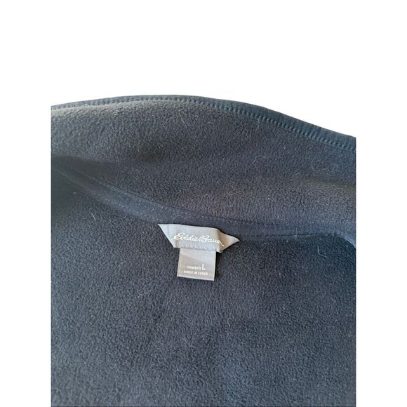 Eddie Bauer Chilali Sherpa Faux Shearling Fleece Vest size L Oyster Cream Full Z - Picture 6 of 11